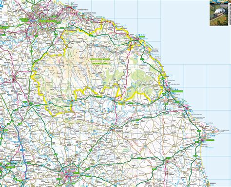 North York Moors Offline Map, including Pickering, Whitby, Scarborough ...