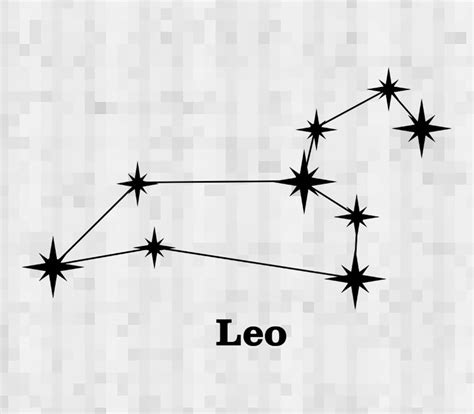 SVG Zodiac Leo Constellation Vector Layered Cut File | Etsy