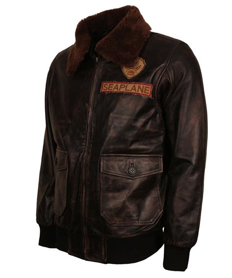 Jumanji 2 Nick Jonas Brown Leather Jacket - USA Leather Factory