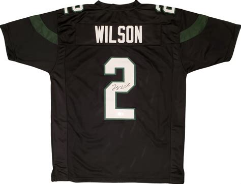 New York Jets Zach Wilson Autographed Signed Black Jersey Beckett BAS QR