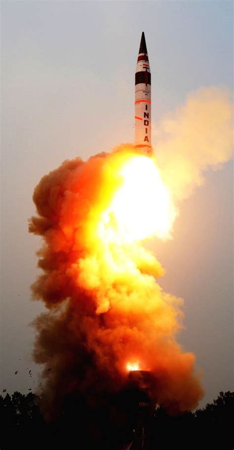 Agni-V missile test launch