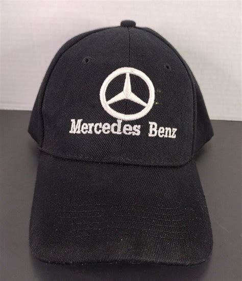 Mercedes Benz Logo Black Hat Cap Adjustable - Gem