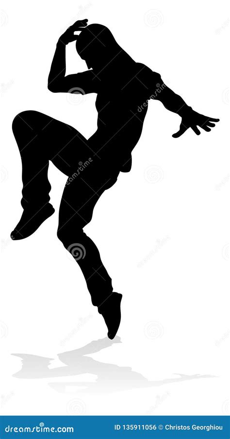 Street Dance Dancer Silhouette Stock Vector - Illustration of drawing ...