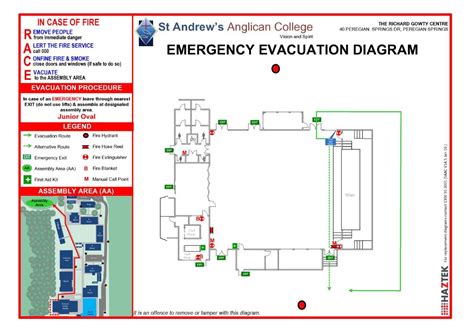 Emergency Exit Map Template