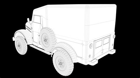 Gaz 69 Army Vehicule - HighPoly 3D model | CGTrader