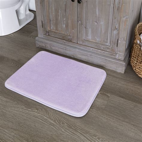 Mainstays Basic Memory Foam Bath Mat, Lavender Sky, 17" x 23.5 ...