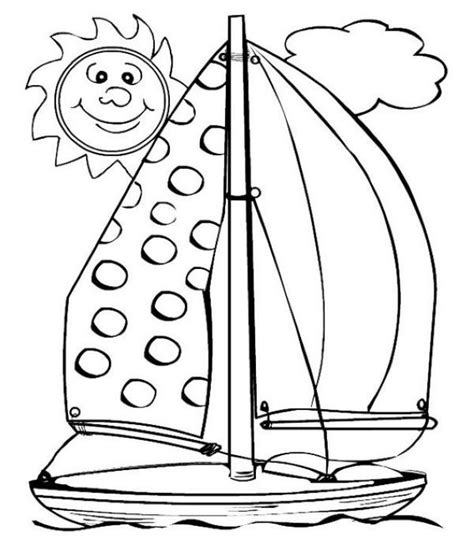 Free Sailboot Coloring Page - EmmanuelaxHorn