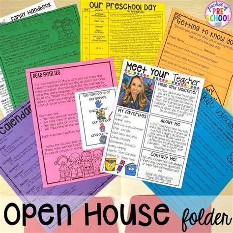 Open House Ideas and Freebies for Preschool, Pre-K, & Kindergarten ...