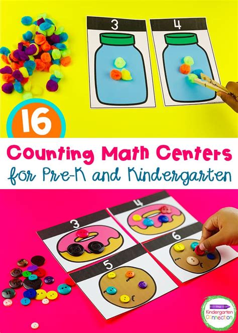 Counting Centers And Activities For Pre-K And Kindergarten ...