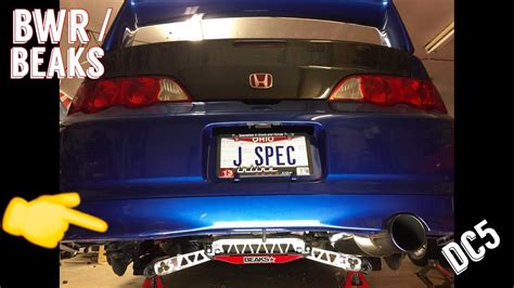 DC5 / RSX install LCA / Tie Bar /Subframe Brace BWR/Beaks bar - YouTube