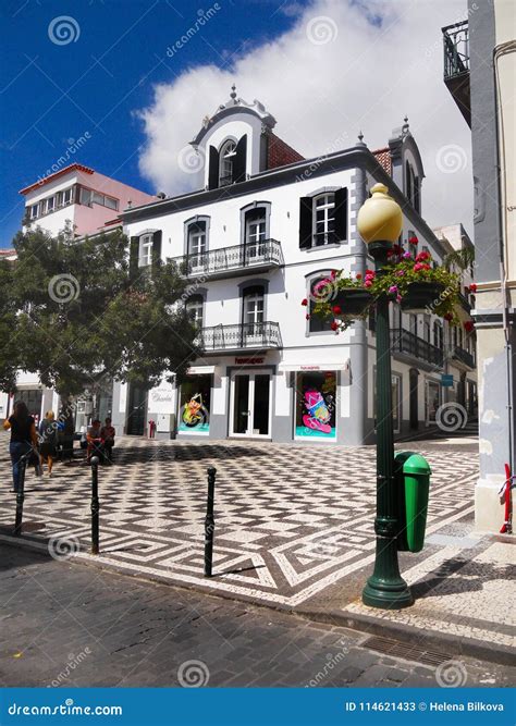 Madeira Island, Funchal, Old Town Editorial Stock Photo - Image of town ...