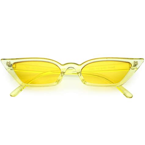 sunglass.la - Women's Translucent Thin Extreme Cat Eye Sunglasses ...