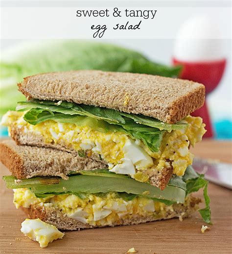 This tastes amazing! Sweet 'n Tangy Egg Salad Sandwich Recipe ~ from ...