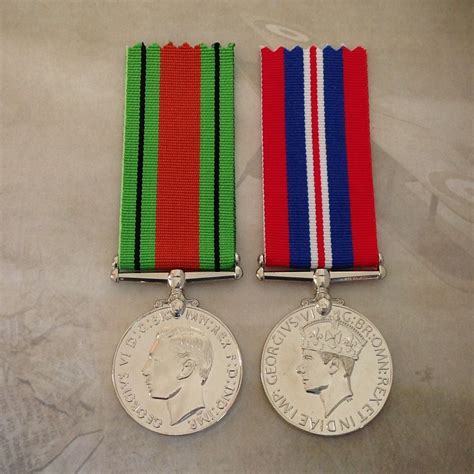 WWII MEDAL PAIR 1939-45 WAR AND DEFENCE MEDALS | ANZAC | WORLD WAR II ...