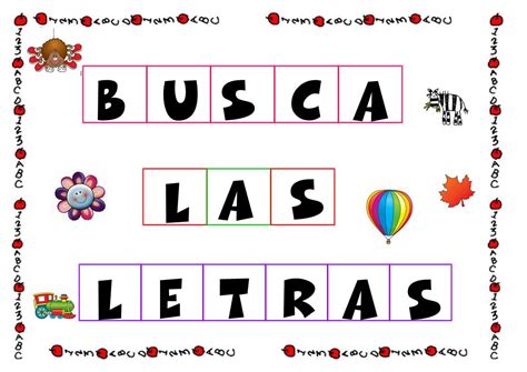 Juego: Busca las letras