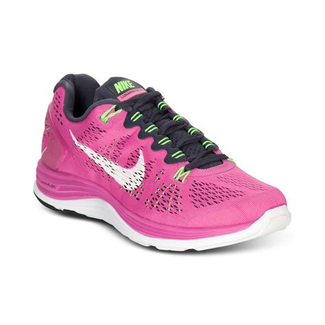 Nike Lunarglide 5 Running Sneakers in Pink (CLUB PINK/GRIDIRON/LIME) | Lyst