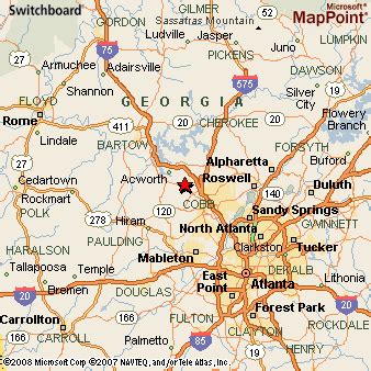 Where is Kennesaw, Georgia? see regional map & more