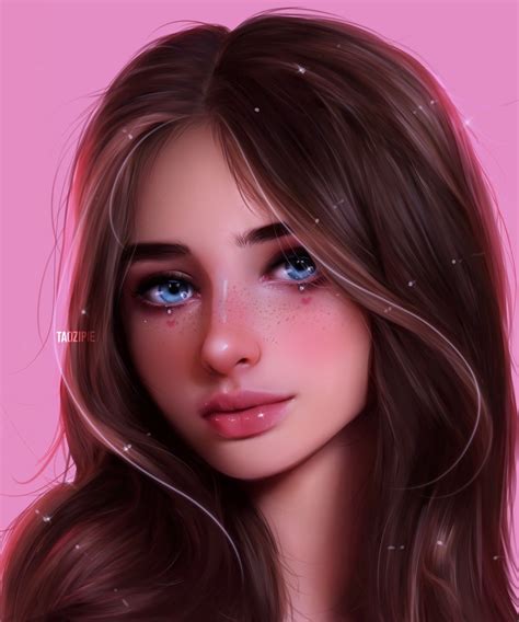 sweetheart, Olivia Eidukiene | Realistic art, Girly art, Digital art girl