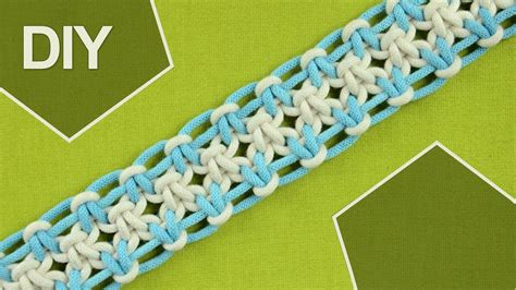 Square knot variations with eight strings / DIY Tutorial - YouTube