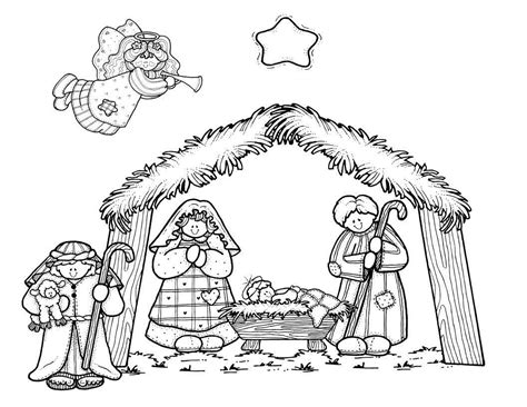 Precious Moments Nativity Scene Coloring Pages at GetColorings.com ...