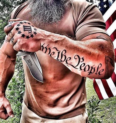 75 Patriotic “We the People” Tattoos and Ideas - Tattoo Me Now