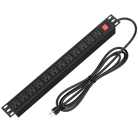 Buy BTU Power Strip Surge Protector Rack-Mount PDU, 12 Right Angle ...