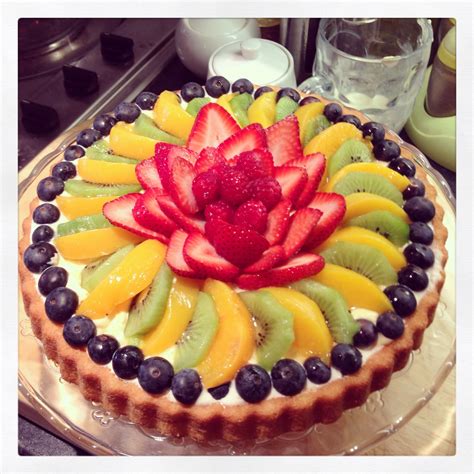 Fruit tart | Fruit tart, Fruit tart cake, Fruit cake