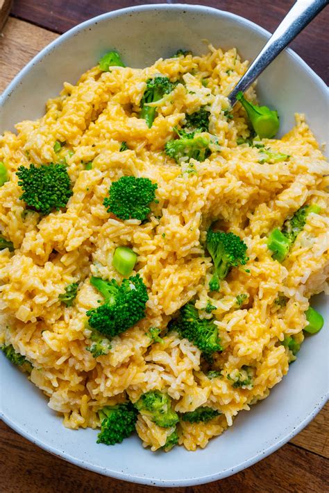 Broccoli Cheddar Rice - Closet Cooking