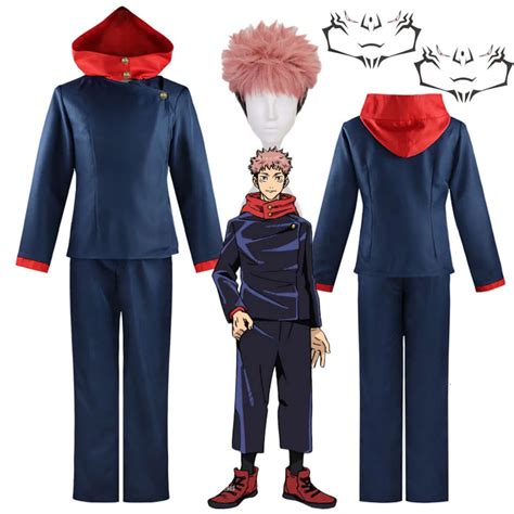 Itadori Yuji Cosplay Costume Jujutsu Kaisen Rurouni Kenshin Anime ...