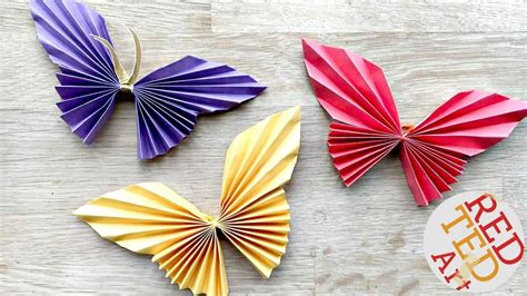 Easy Paper Butterfly Origami - Cute & Easy Butterfly DIY - Origami for ...