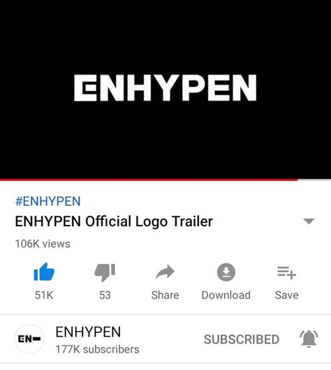 Enhypen Official Logo Trailer Youtube | Images and Photos finder