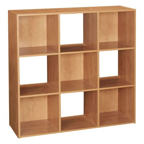 9 Cube Wooden Bookcase Shelving Display Shelves Storage Unit Wood Shelf ...