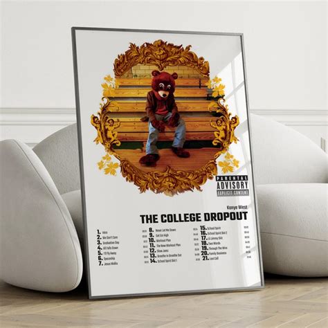 Kanye West the College Dropout Album Cover Poster Wall Art, Kanye West ...