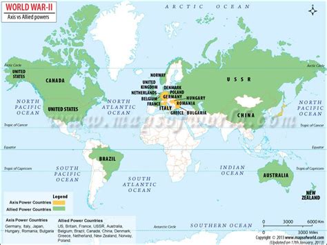 WW2 Map| WW2 World Map: Explore Countries Involved in World War II