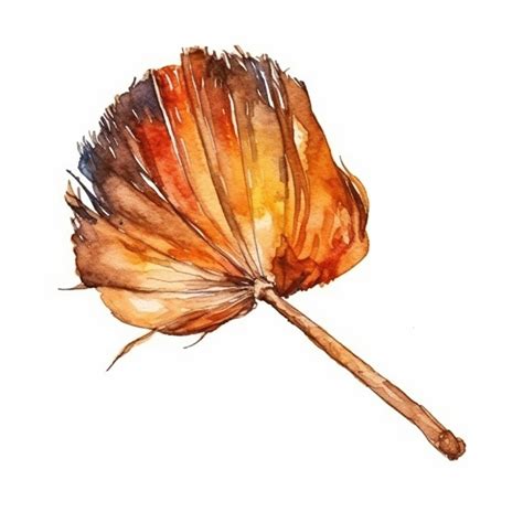 Premium AI Image | The leaf watercolor hand drawn sketch isolated on ...