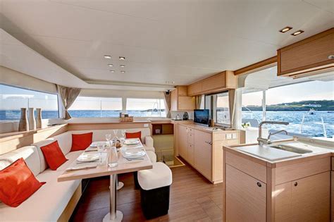 sailing-yacht-catamaran-interior - Santorini Yachts