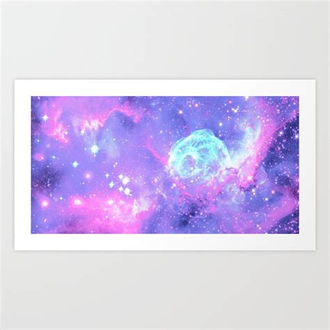 Pastel Galaxy Art Print by lenoreunicorn | Society6