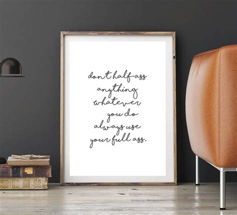 Funny Motivational Print Wall Art Prints for Office Quote | Etsy