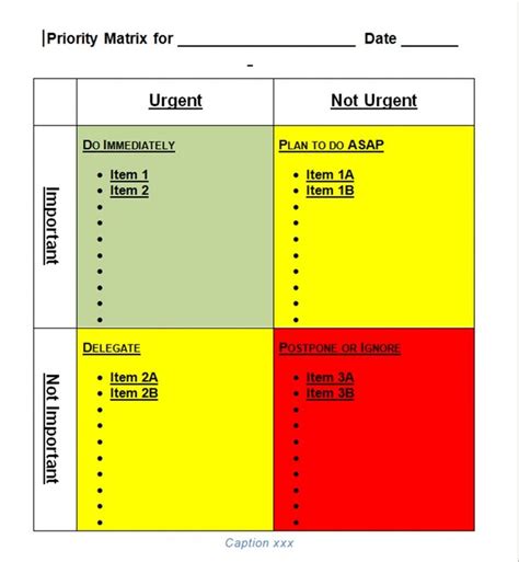 priority matrix | issue priority matrix | Productivity | Pinterest ...