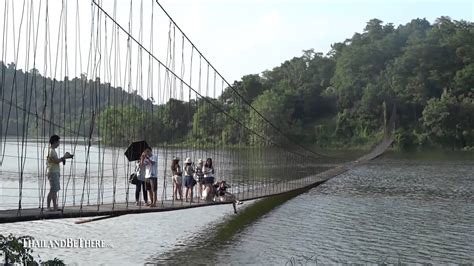 Rope bridge Kaeng Krachan National Park - YouTube