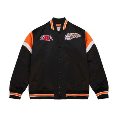 Cincinnati Bengals 2023 Mitchell & Ness Black Heavyweight Satin Jacket