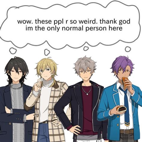 adonis is the only REAL normal one here | Ensemble stars, Funny ...