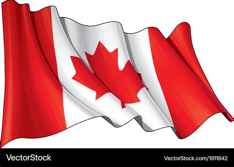 Canada flag Royalty Free Vector Image - VectorStock