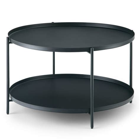 Brooklyn + Max Thompkins and Metal 32 inch Wide Round Modern Industrial ...