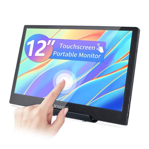 Buy WIMAXIT 12 Inch Touch Screen Portable Monitor,HD 1366 * 768P &1200: ...