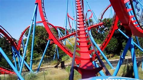 Dragon Khan front seat on-ride HD POV PortAventura Park - YouTube