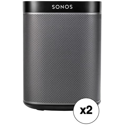 Sonos PLAY:1 Compact Wireless Speaker Pair Kit (Black) B&H