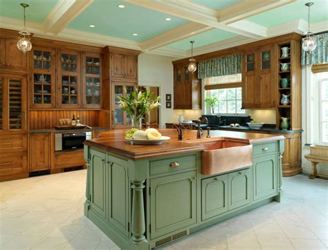 Pictures Of Kitchens With Green Cabinets - Image to u