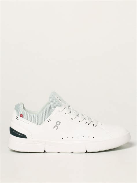 THE ROGER: Advantage sneakers in ecological leather and mesh - White ...