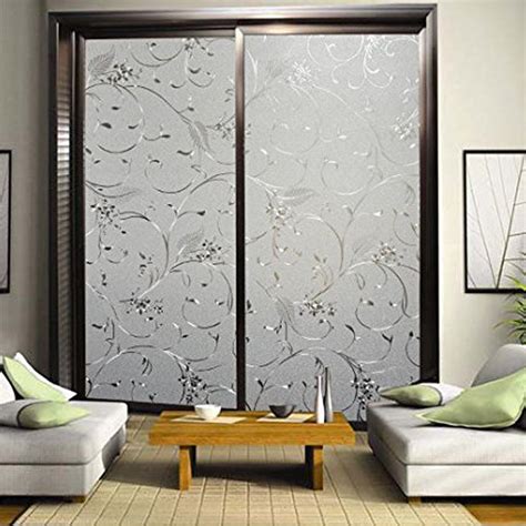 NK 3D Window Films Privacy Film Decorative Flower Film Sticker for Door ...